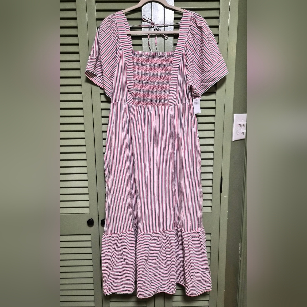 Old Navy Womens Red White And Blue Dress